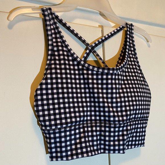 Checked Black & White Two Piece Athletic Works Top and Pants - Picture 7 of 15